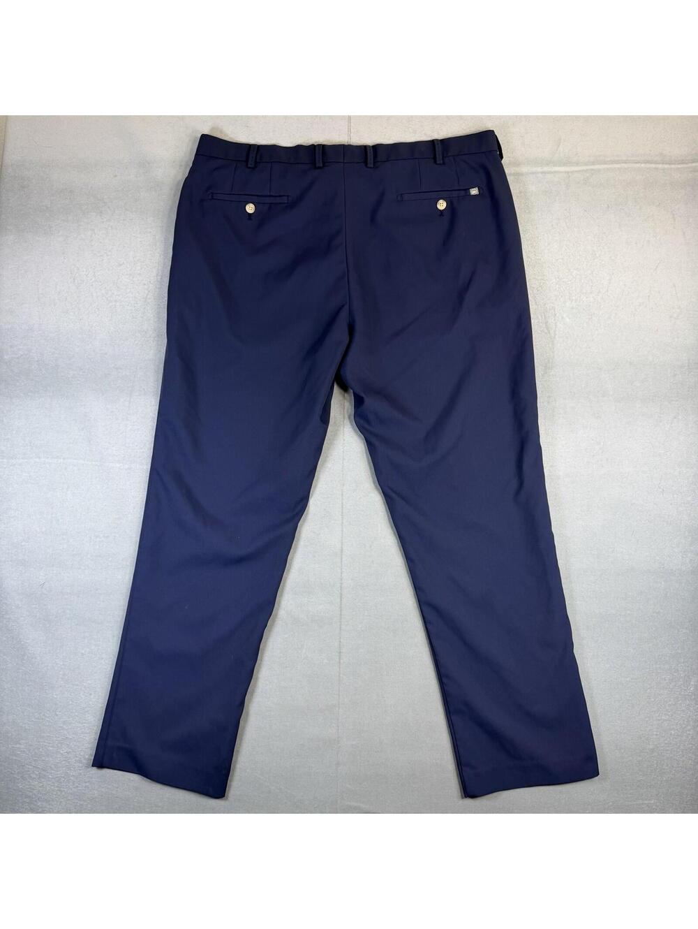 Peter Millar Pants Mens 40x30 Navy Durham High Drape Performance Crown Golf EB78 - Picture 3 of 7